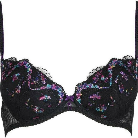 AUBADE Femme Romantique push-up embroidered bra 32C - Picture 1 of 7